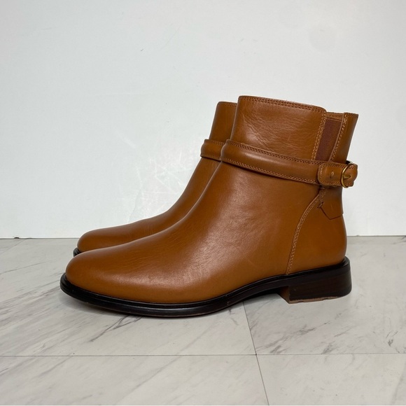 Franco Sarto Elese Brown Leather Bootie 9M - Picture 14 of 14